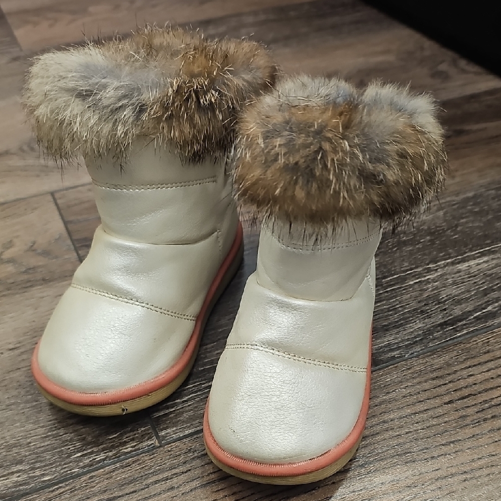 Style, Winter, Boots, Girls, Faux Fur, Cream, Casual, Snow, Travel, Classic, Y2k